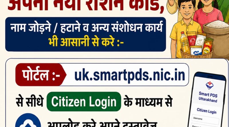यूआरसीएमएस पोर्टल से राशन कार्ड सेवाएं हुईं ऑनलाइन, अब घर बैठे बनेंगे नए कार्ड