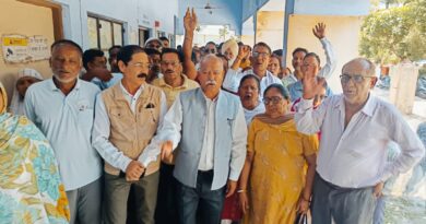 प्राइवेट आउटसोर्सिंग एजेंसियों द्वारा कार्मिकों के शोषण के खिलाफ मोर्चा ने किया प्रदर्शन  