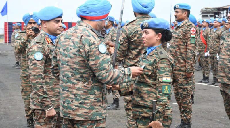 पूर्वी डीआरसी में बेहतरीन सेवा के लिए भारतीय सेना के शांति सैनिकों को संयुक्त राष्ट्र पदकों से सम्मानित किया गया
