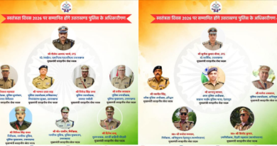 स्वतंत्रता दिवस पर उत्तराखण्ड पुलिस के 14 कार्मिक होंगे “मुख्यमंत्री सराहनीय सेवा पदक” से सम्मानित