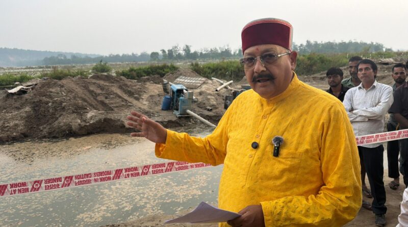 महाराज ने किया शारदा कॉरिडोर, नायकखेड़ा के कार्यों का स्थलीय निरीक्षण