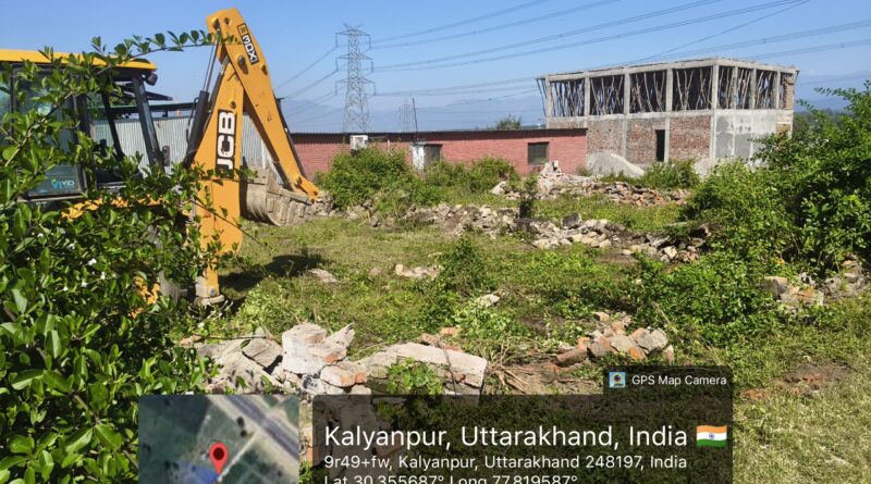 एमडीडीए की अवैध निर्माण और प्लॉटिंग पर कार्रवाई, चार स्थानों पर चला अभियान