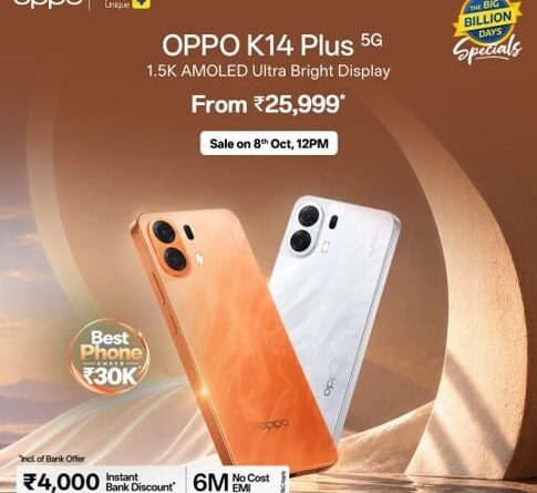 OPPO ने भारत में K14 Plus लॉन्च किया