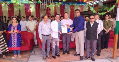 डॉ. पवन शर्मा को राष्ट्रीय चिकित्सा रत्न सम्मान